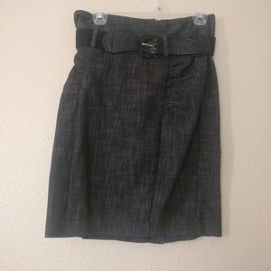 Dark Gray Pencil Skirt